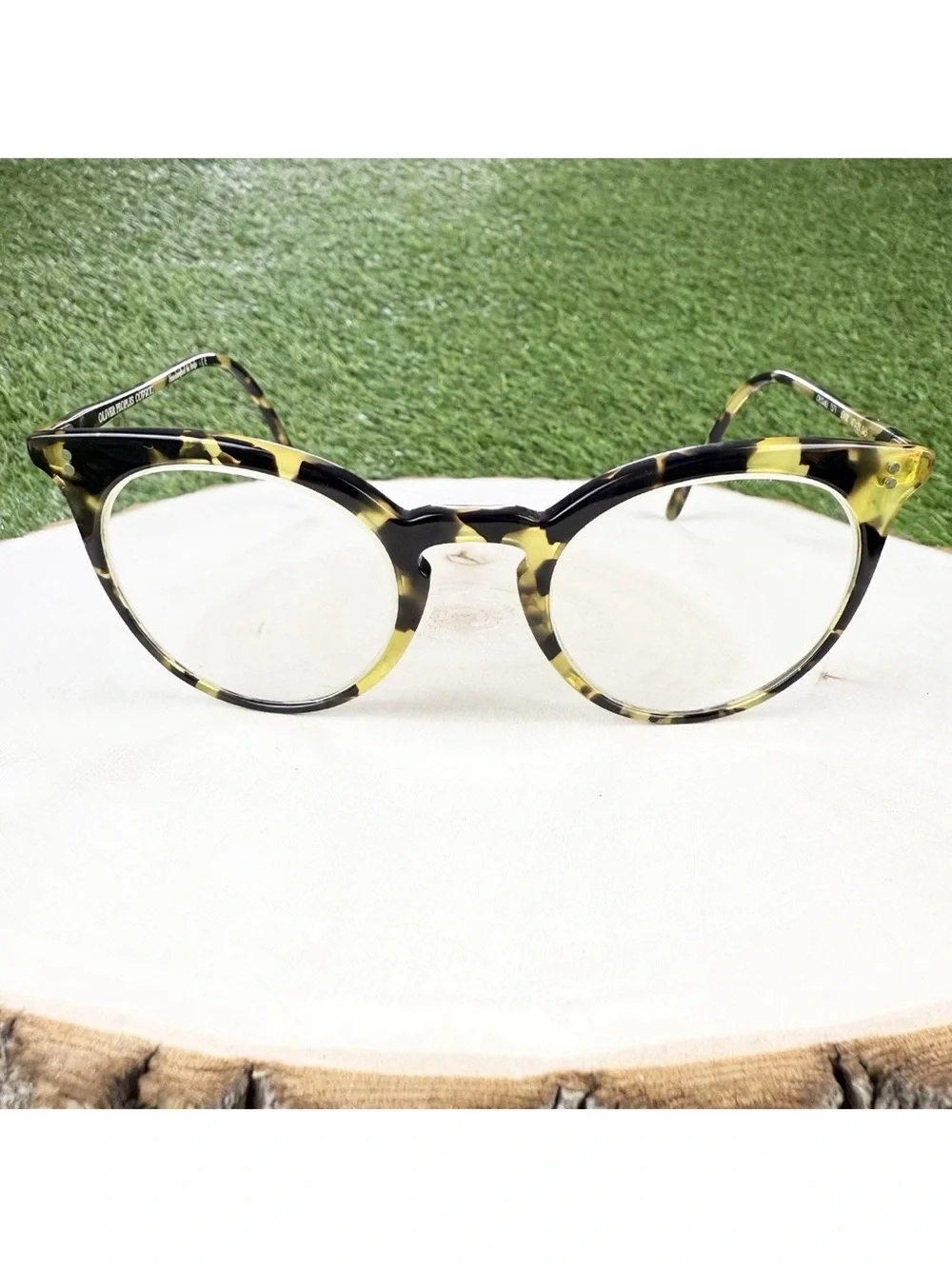Oliver Peoples Eyeglasses Frames Jonsi OV5348U 1571 47-21-145 Yellow Havana Tort